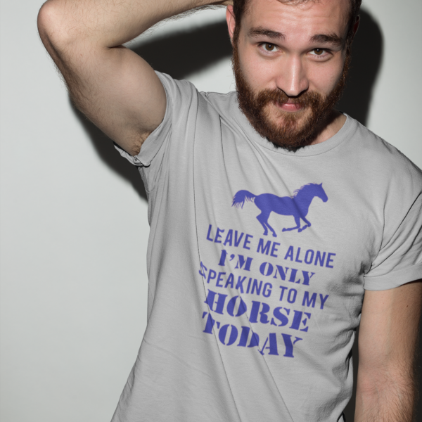 T-Shirts, Graphic Tees, Funny T-Shirts, Vintage T-shirts, Custom T-Shirts, Fashion T-Shirts, Sports T-Shirts, Retro T-Shirts, Football t-shirts, T-shirt sale #Jeanette Acevedo, leave me alone I’m only speaking to my horse today, Next Level Tee Shirt, gift for man, gift for dad